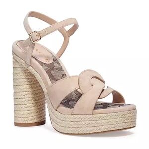 NWOT Coach Talina Platform Sandals